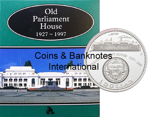 1997 Australia silver $1 (Old Parliament House)